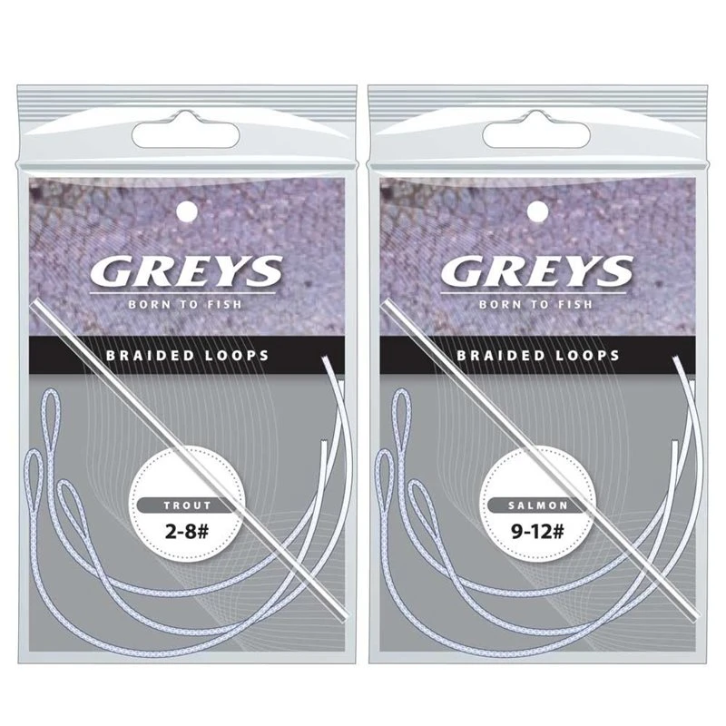 Greys Braided Loops - #4/8 1 Greys Braided Loops - #4/8