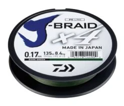 Daiwa J-Braid X4 - 135m Dark Green 0.07mm -Rod Venture Sales Store 40989 6