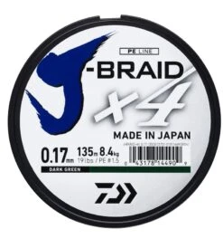 Daiwa J-Braid X4 - 135m Dark Green 0.07mm -Rod Venture Sales Store 40989 8