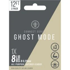Ghost Mode Tapers 3X - 12ft Clear 4 Lb -Rod Venture Sales Store 43599 2