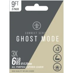 Ghost Mode Tapers 3X - 12ft Clear 4 Lb -Rod Venture Sales Store 43599 3