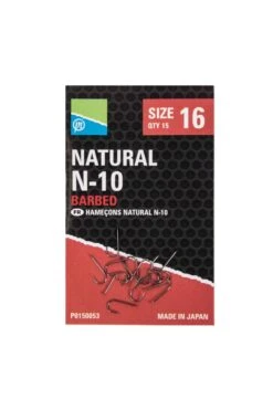 Natural N-10 Hooks - Size 12
