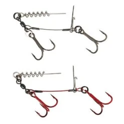 Savage Gear Carbon49 Corkscrew Stinger Rig - #1/0 16kg 2 Pcs