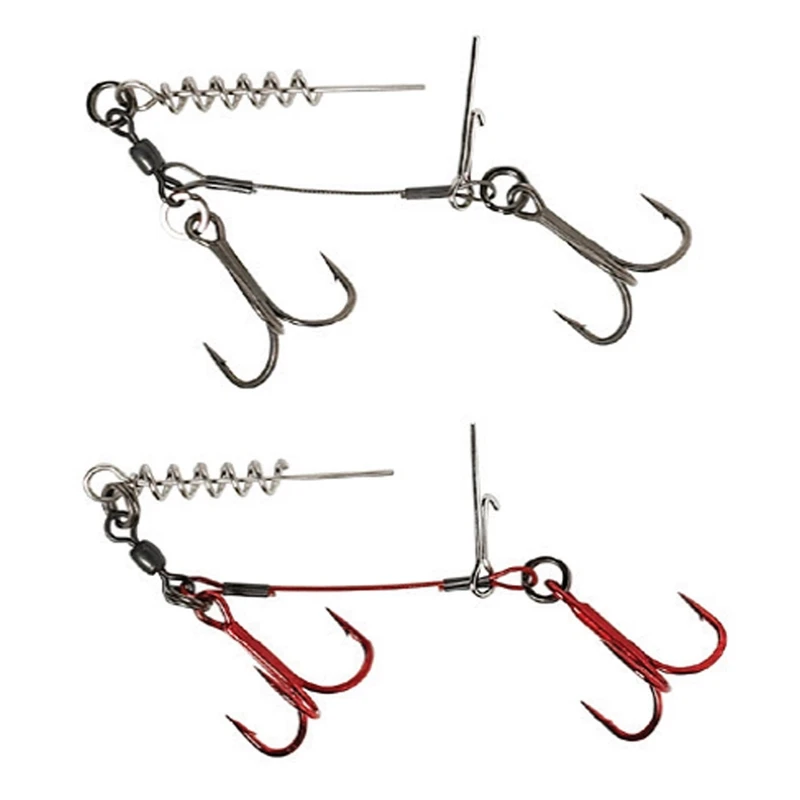 Savage Gear Carbon49 Corkscrew Stinger Rig - #1/0 16kg 2 Pcs 1 Savage Gear Carbon49 Corkscrew Stinger Rig - #1/0 16kg 2 Pcs