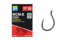MCM-B Barbless Eyed Hooks - Size 8