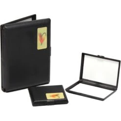 Fox T Black Pocket Fly Box - Small 4 X 3 X 0.75"