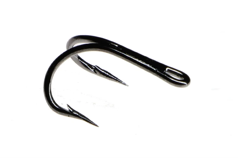 Tube Double Black Nickle Fly Tying Hooks - Size 10 1 Tube Double Black Nickle Fly Tying Hooks - Size 10