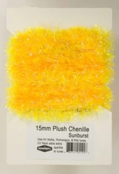 15mm Plush Transluscent Chenille - Fl. Dark Pink -Rod Venture Sales Store 48072 2