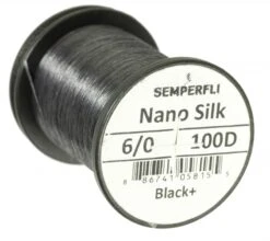 Nano Silk 100D - 6/0 Black -Rod Venture Sales Store 48085 2