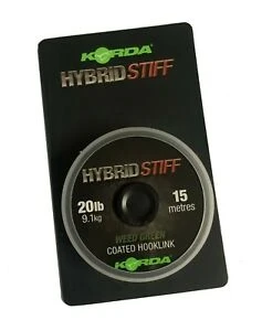KORDA Hybrid Stiff Hooklink - Gravel Brown 15m 20lb