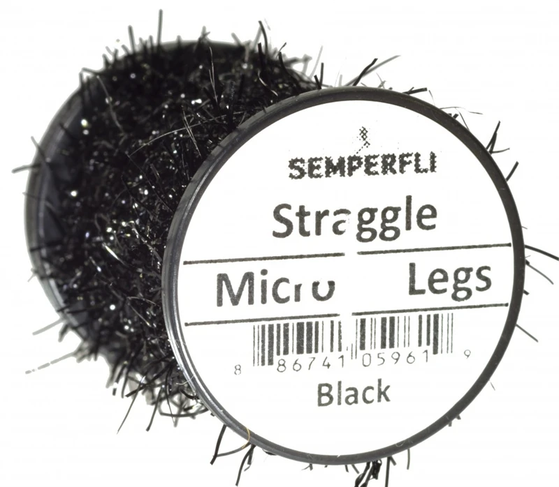 Straggle Legs - 6m Spool - Black 1 Straggle Legs - 6m Spool - Black