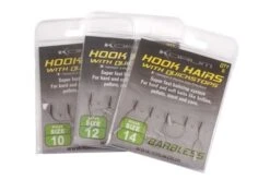 KORUM Hookhairs With Quickstops - Size 10 Barbed