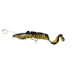 Savage Gear 3D Linethru Burbot 36cm 216g Fast Sink - Black Gold UV