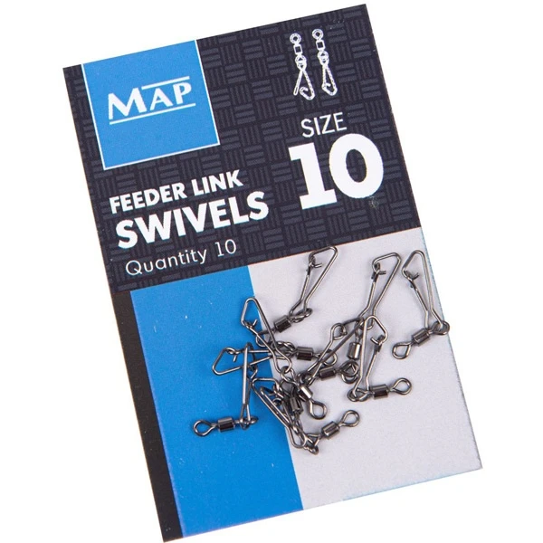 MAP Feeder Link Swivels - Size 8 2 MAP Feeder Link Swivels - Size 8 - Image 2