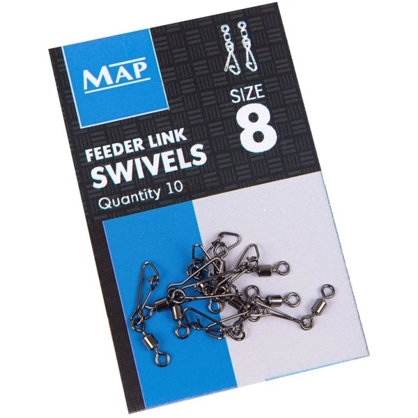 MAP Feeder Link Swivels - Size 8 1 MAP Feeder Link Swivels - Size 8