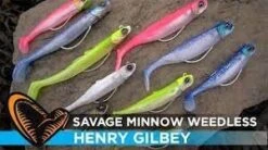 Savage Gear Savage Minnow Weedless 12.5cm 28g Sinking - Blue Pearl Silver 2+1 -Rod Venture Sales Store 52763 6