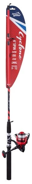 Jarvis Walker Cyclone 6ft Spin Combo - Red/Black