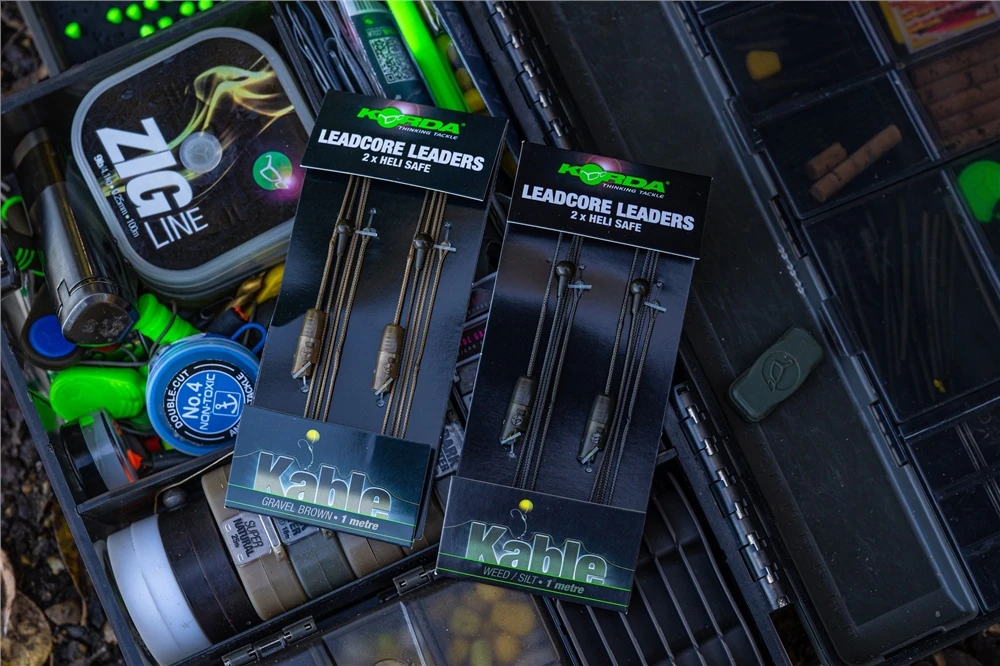 KORDA Leadcore Leader - Heli-safe Gravel 1m 3 KORDA Leadcore Leader - Heli-safe Gravel 1m - Image 3