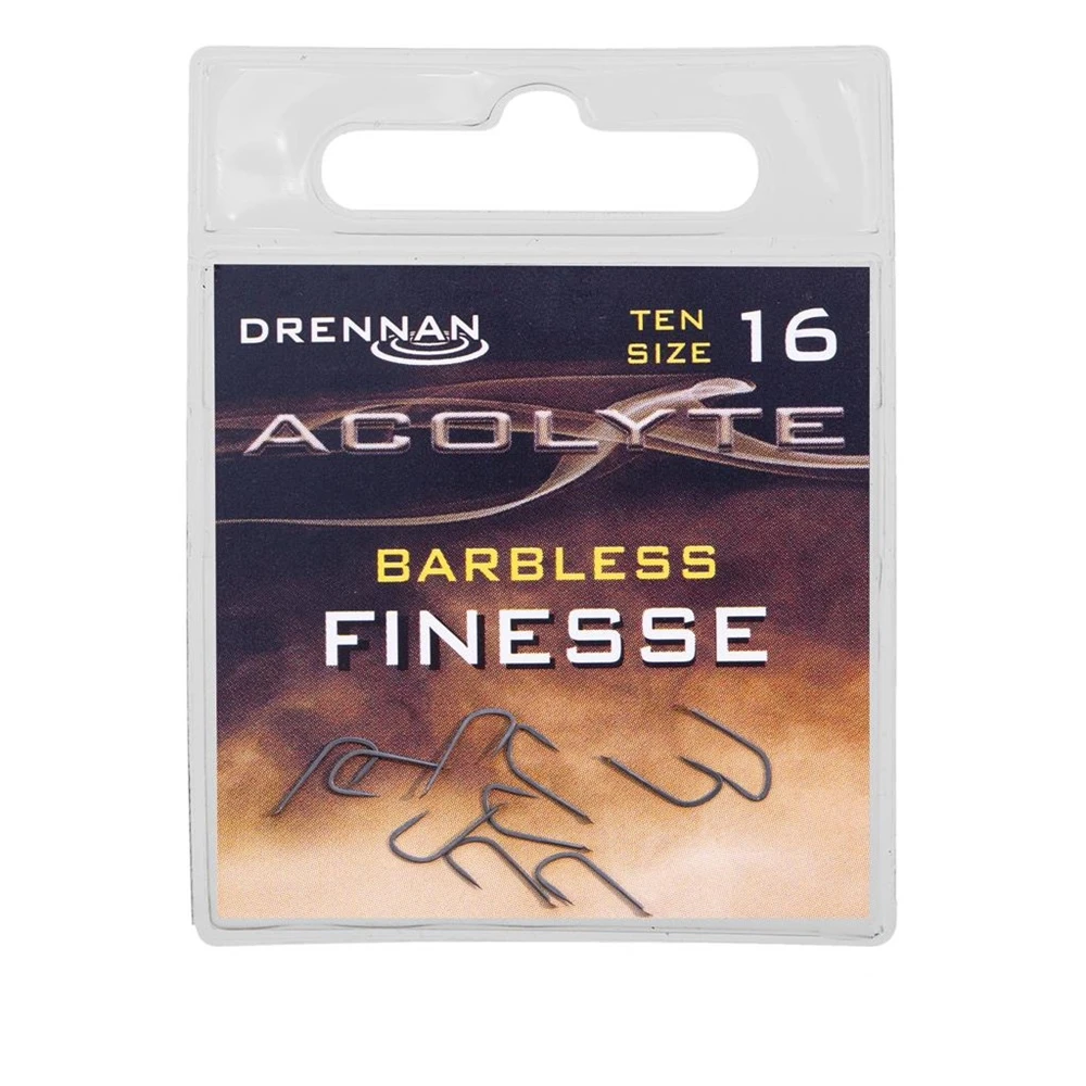 Drennan Acolyte Finesse Barbless Hooks - Size 16 2 Drennan Acolyte Finesse Barbless Hooks - Size 16 - Image 2