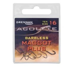 Drennan Acolyte Maggot Plus Barbless Hooks - Size 12 -Rod Venture Sales Store 54441 6