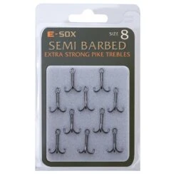 Drennan E-SOX Extra Strong Treble Hooks - Barbed Size 4 8 Drennan E-SOX Extra Strong Treble Hooks - Barbed Size 4 -Rod Venture Sales Store 54694 2