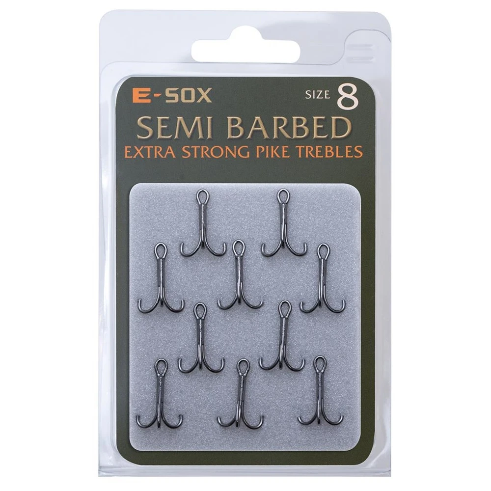 Drennan E-SOX Extra Strong Treble Hooks - Barbed Size 4 3 Drennan E-SOX Extra Strong Treble Hooks - Barbed Size 4 - Image 3