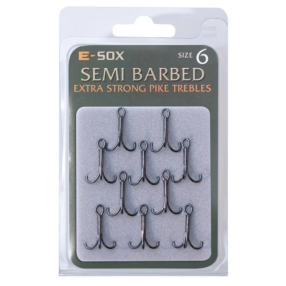 Drennan E-SOX Extra Strong Treble Hooks - Barbed Size 4 4 Drennan E-SOX Extra Strong Treble Hooks - Barbed Size 4 - Image 4