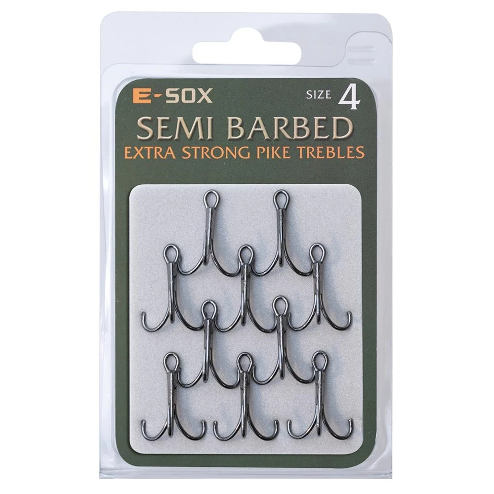 Drennan E-SOX Extra Strong Treble Hooks - Barbed Size 4 5 Drennan E-SOX Extra Strong Treble Hooks - Barbed Size 4 - Image 5