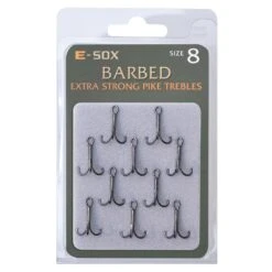 Drennan E-SOX Extra Strong Treble Hooks - Barbed Size 4 11 Drennan E-SOX Extra Strong Treble Hooks - Barbed Size 4 -Rod Venture Sales Store 54694 5