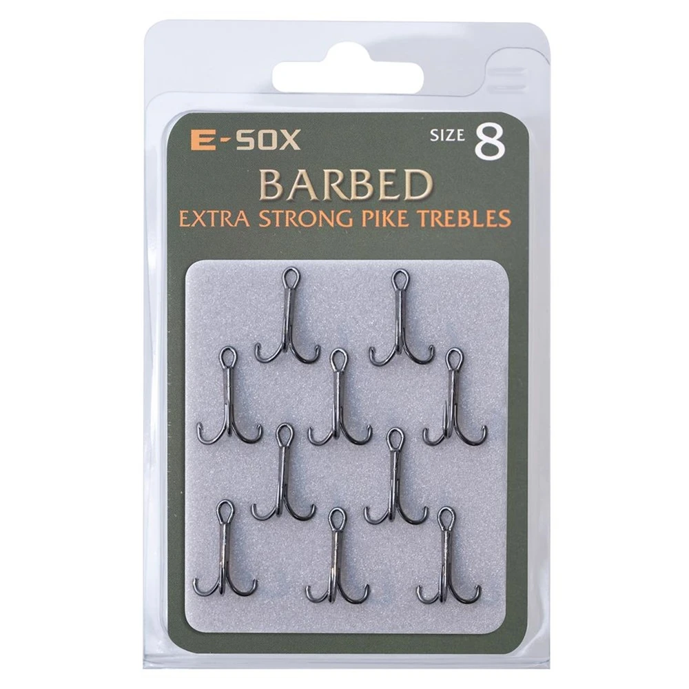 Drennan E-SOX Extra Strong Treble Hooks - Barbed Size 4 6 Drennan E-SOX Extra Strong Treble Hooks - Barbed Size 4 - Image 6
