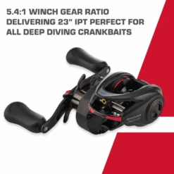 Abu Garcia Revo® Winch Low Profile Reel - Black/Red -Rod Venture Sales Store 55561 6