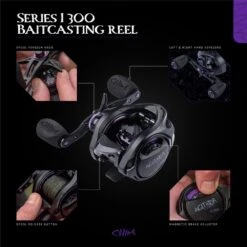 Agitator S1 300 Baitcasting Reel - Left Hand Wind -Rod Venture Sales Store 55565 2